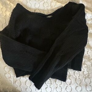 Black Urban Outfitters BDG off the shoulder knit sweater
